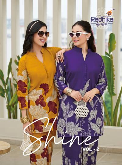SHINE VOL 2 BY RADHIKA LIFESTYLE DESIGNER COTTON CORD-SET WHOLESALER IN INDIA